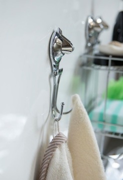 КРЮЧОК ДЛЯ ВЕШАЛКИ С ПРИСОСКОЙ КРЮЧОК ДЛЯ ВАННОЙ КОМНАТЫ X 2