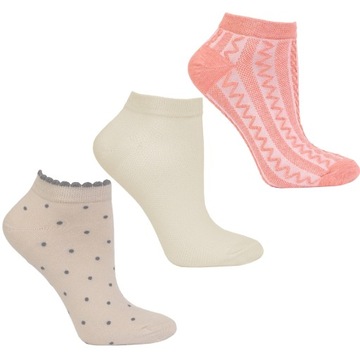 SKARPETKI DAMSKIE PASTELOWE MORAJ 35-38 3-PAK