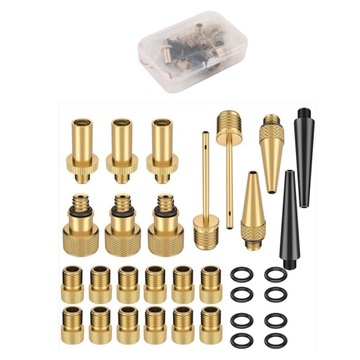 adapter do pompki rowerowej 32el Zestaw adaptera zaworu rowerowego DV AV SV