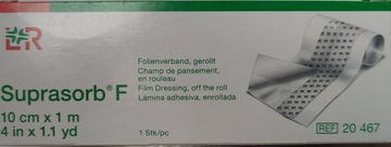 SUPRASORB F 10x100cm folia w rolce na TATUAŻ libra bezpieczna kąpiel