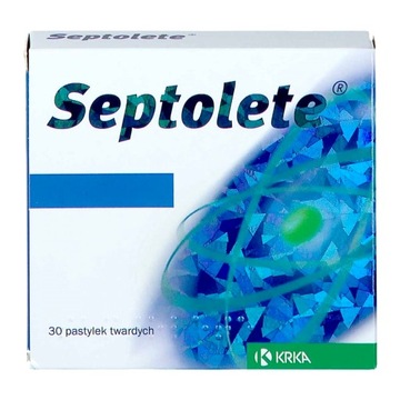 Septolete pastylki na ból gardła chrypkę 30 sztuk