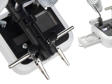 НАБОР ДЛЯ ПАЙКИ ТРЕТЬЕГО РУКА, РУЧКА-УВЕЛИЧЕНИЕ, 6 СВЕТОДИОДОВ