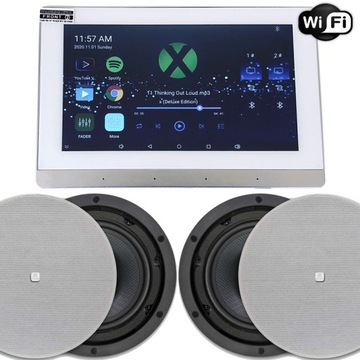 HIFI RADIO INTERNETOWE PODTYNKOWE WIFI BT 2 STREFY
