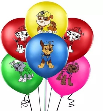 BALONY zestaw MIX PSI PATROL MARSHALL SKYE CHASE V1