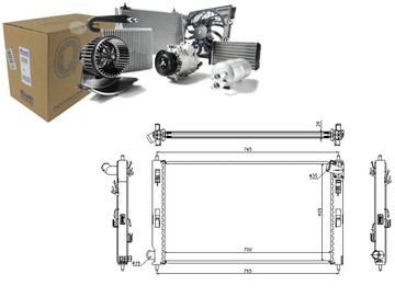 CHLADIČ MOTORU CITROEN C4 AIRCROSS C-CROSSER C-