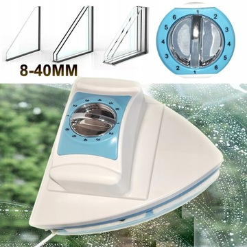 MAGNETYCZNA MYJKA DO MYCIA OKIEN SZYB 6 BIEGI REGULACJA DWUSTRONNA 8-40MM