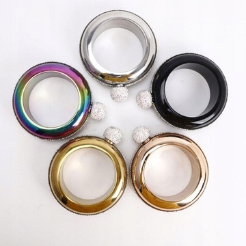 Кувшин-браслет-колба Портативная круглая колба Бутылка алкоголя