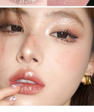 Матовая розовая ручка для лежачего шелкопряда, цвет натуральный B