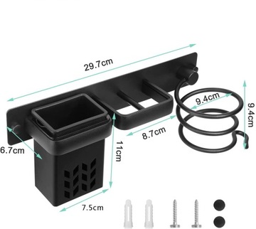 Подставка для фена и выпрямителя Настенный органайзер