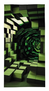 Ręcznik klocki piksele craft gracza gamer 70x140 plażowy kąpielowy bawełna