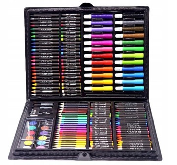 ZESTAW ARTYSTYCZNY DO MALOWANIA RYSOWANIA WALIZKA