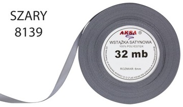 ЛЕНТА АТЛАСНАЯ 6ММ 32МБ ЦВЕТА