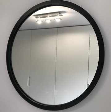 КРУГЛОЕ ЧЕРНОЕ ЗЕРКАЛО-ЛОФТ 70 СМ