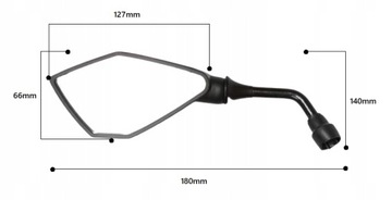 УНИВЕРСАЛЬНЫЕ МОТОЦИКЛОВЫЕ ЗЕРКАЛА M10 НАБОР ИЗ 2 ШТ.