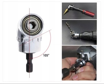 ADAPTER KĄTOWY NASADKA UCHWYT WKRĘTARA KOŃCÓWK HEX