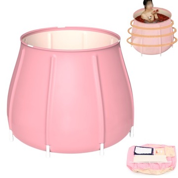 PRZENOŚNA MINI WANNA SKŁADANA DO MORSOWANIA GORĄCA BALIA SPA BECZKA KĄPIEL
