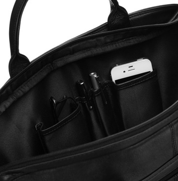 Сумка для ноутбука на длинном ремне, натуральная кожа