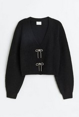 H&M krótki kardigan guziki z wełną 36 S D7