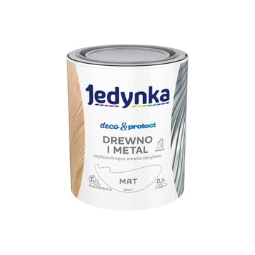 Emalia akrylowa Jedynka Deco&Protect biała MAT 0,7 l