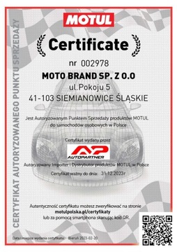 PŁYN CHŁODNIC ORGANIC MOTUL MOTOCOOL FACTORY LINE