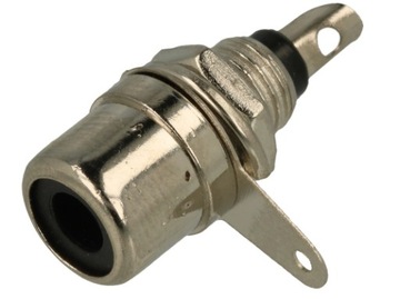 GCINCH-CB Gniazdo RCA (cinch) chassis - czarne