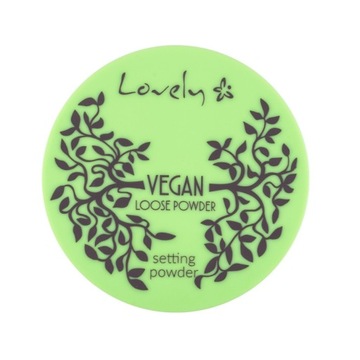 LOVELY SYPKI UTRWALAJĄCY PUDER DO TWARZY VEGAN LOOSE POWDER TRANSPARENTNY