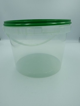 КРУГЛОЕ ВЕДРО + КРЫШКА 3Л ДЛЯ ЕДЫ НА 10 шт.,