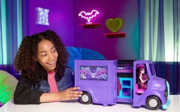 FOOD TRUCK MONSTER HIGH MUZYCZNY POJAZD + LALKA DRACULARA