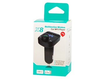 FM-ПЕРЕДАТЧИК БЫСТРОЕ ЗАРЯДНОЕ УСТРОЙСТВО BLUETOOTH АУДИО MP3 BT 3X USB RGB
