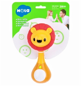 ИНТЕРАКТИВНАЯ ПОГРЕМКА 3 мес+ СВЕТЫ ЗВУКИ ЛЕВ