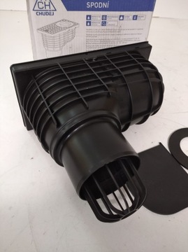 НИЖНИЙ Сепаратор желоба Очиститель желоба Осмотр люка DN110 ЧЕРНЫЙ