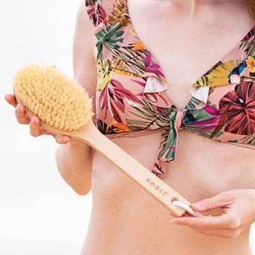 Щетка для сухого и влажного массажа NOBLE Handle