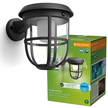 PHILIPS Lampa Solarna Ogrodowa LED Kinkiet RADII 1,3W 3000K IP44 z Czujnik