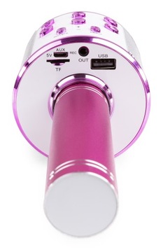 Караоке ECHO Bluetooth USB Aux со светодиодным микрофоном