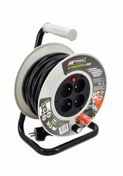 AWTOOLS PRZEDŁUŻACZ BĘBEN 25m 3x1,5 mm 16A / 3680W