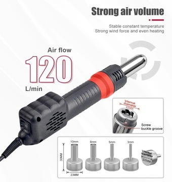 JCD 8208 750 Вт термофен Портативная паяльная станция со светодиодным дисплеем BGA Micro Hea