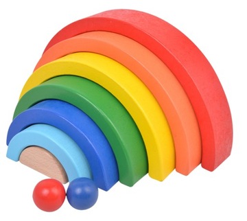 ДЕРЕВЯННАЯ РАДУГА-ПАЗЛ СОРТИРОВКА БЛОКОВ МОНТЕССОРИ