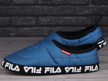 Fila obuwie domowe kapcie męskie niebieskie laczki paputki wodoodporne 41