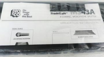 ProCo MS 43A Микрофонный разветвитель, отличная цена.