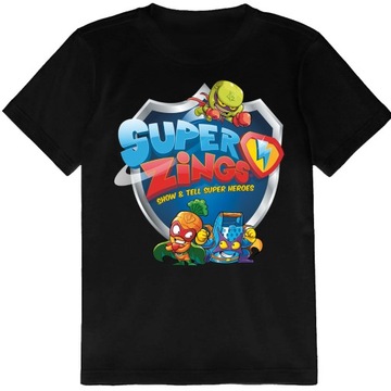 ZESTAW 3W1 KOSZULKA DLA DZIECI TATUAŻE NAKLEJKI SUPER ZINGS 116 JAKOŚĆ