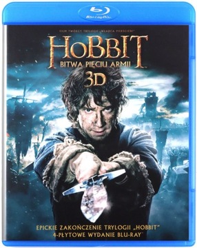 HOBBIT: BITWA PIĘCIU ARMII 3D (TRÓJWYMIAROWA OKŁADKA) 2XBLU-RAY 3D+2XBLU-RA