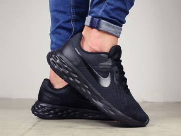 buty męskie Nike do biegania CZARNE sportowe treningowe WYGODNE sneakersy