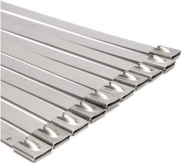 Кабельные стяжки 4,6x200 мм Кабельные стяжки из нержавеющей стали INOX 100 шт.