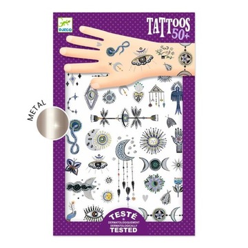 Tatuaże metaliczne Wicca Djeco 3+