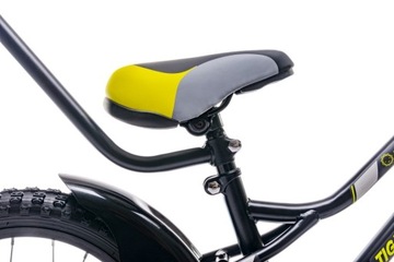 Детский велосипед TIGER BIKE 16 дюймов, черный/желтый Sun Baby