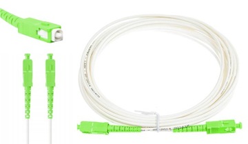 Patchcord światłowodowy wewnętrzny SHL Fiber Duralink SC/APC-SC/APC 3m