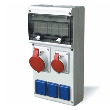 BLOCK 5 ROZDZIELNIA BUDOWLANA 10M 3X 230V, 1X 16/5, 1X 32/5 SERIA 632