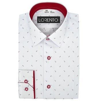 KOSZULA BIAŁA męska do garnituru elegancka wizytowa polska L 41/42 slim