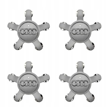 4 DEKLE DEKIELKI EMBLEMATY KAPSLE Audi 135 MM
