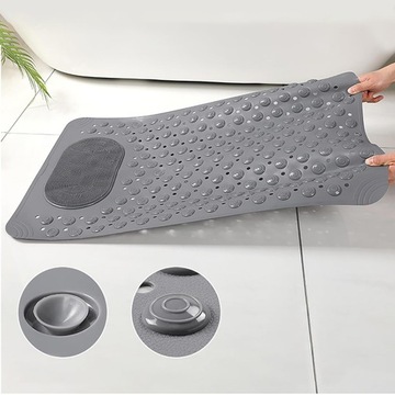 КОВРИК 69 X 36 СМ НЕСКОЛЬЗЯЩИЙ КОВрик ДЛЯ ВАННОЙ КОМНАТЫ БЕЗОПАСНЫЙ ДЛЯ ДУША